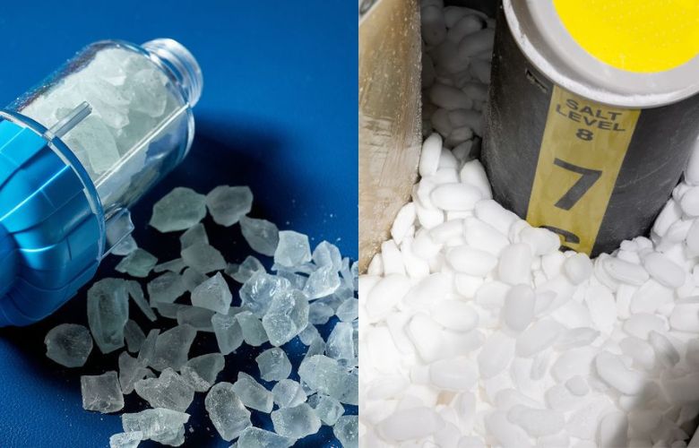 Zoutkristallen versus tabletten